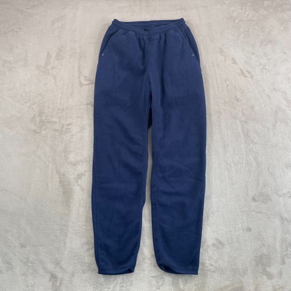 Vintage 90S Patagonia Sweatpants Men Small Navy Synchilla Fleece Made In USA - Picture 1 of 11